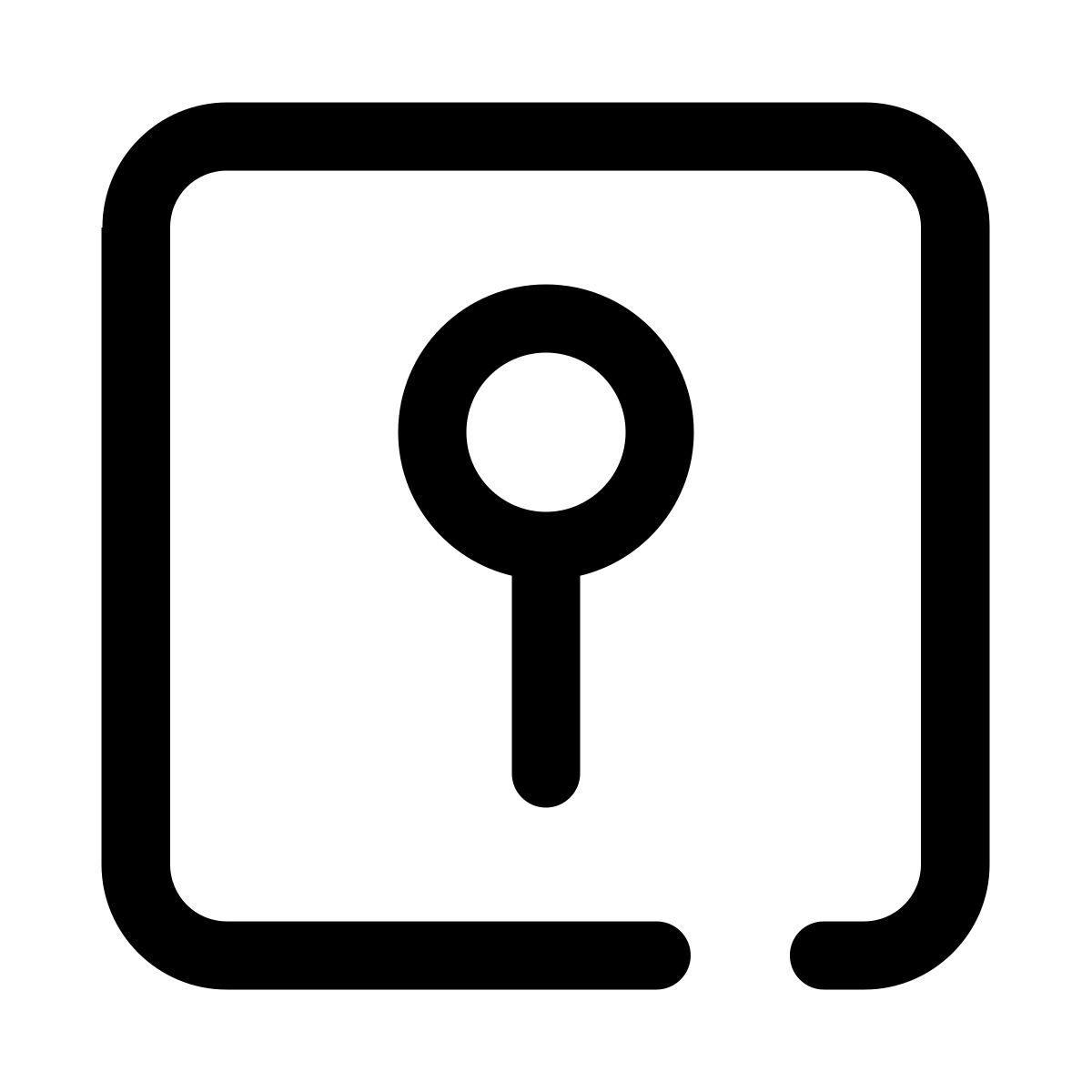 keyhole square icon