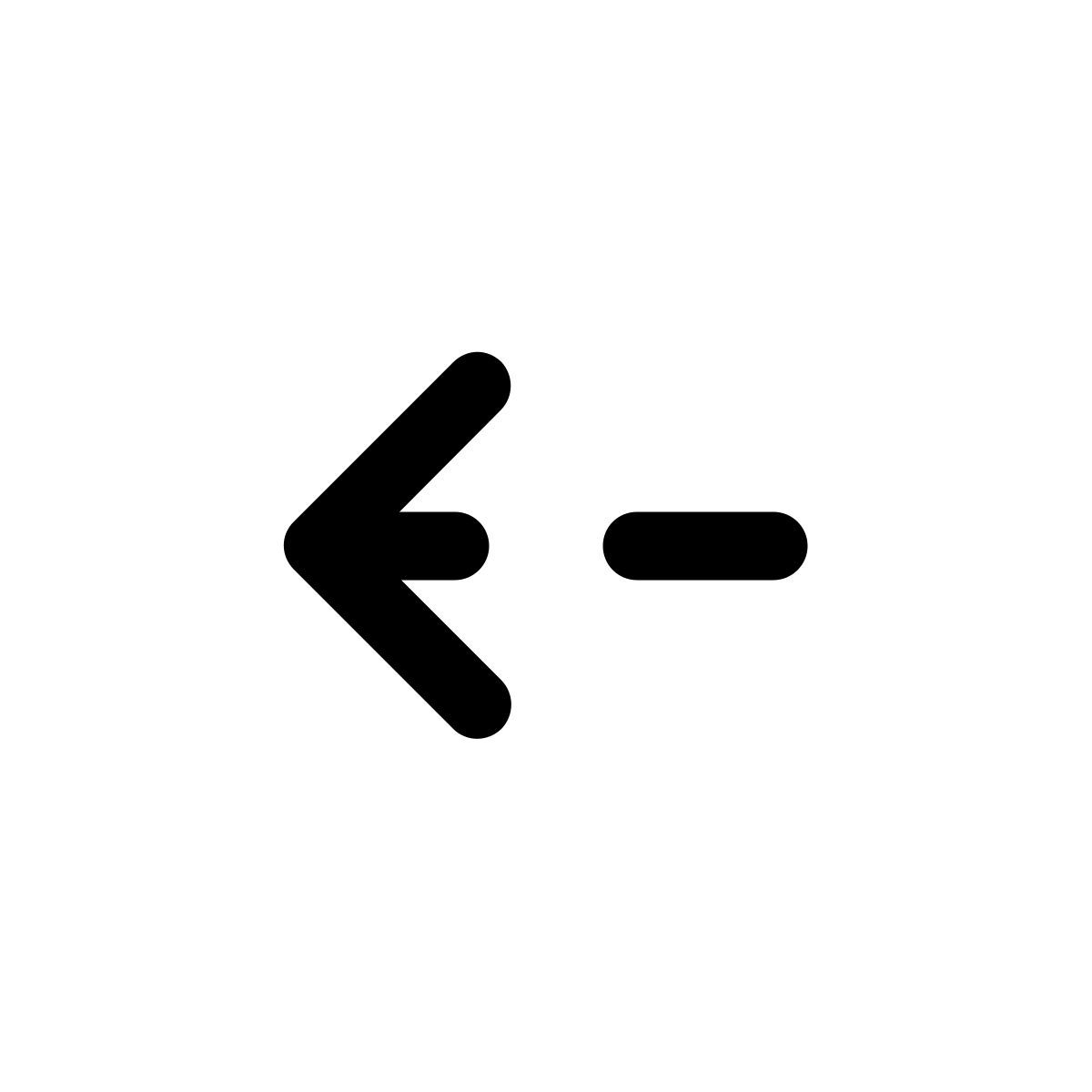 left arrow icon