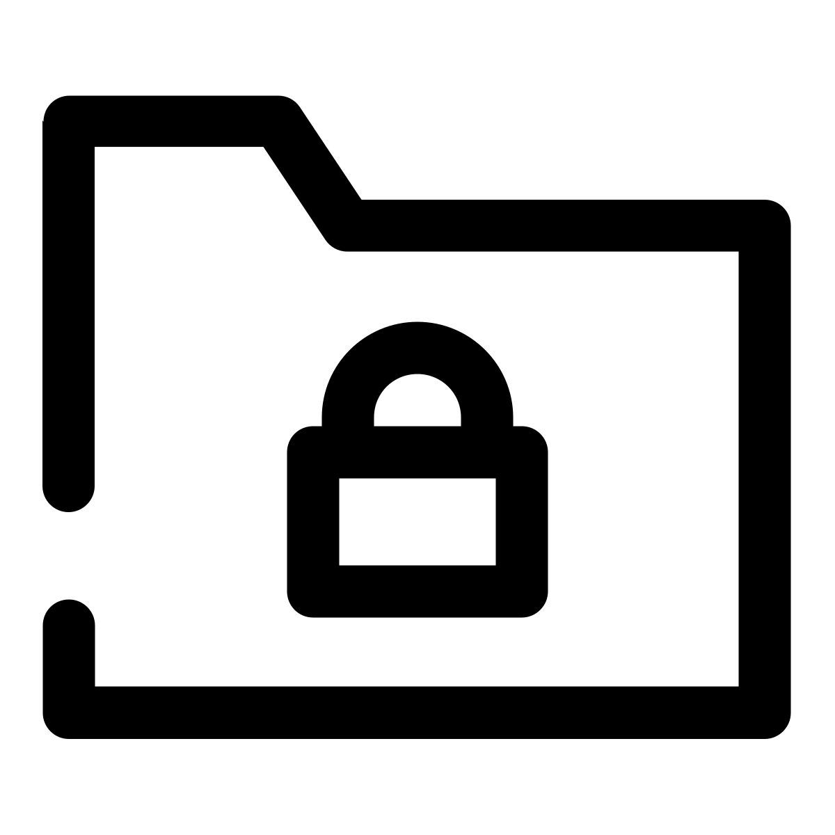 verrouiller le dossier icon