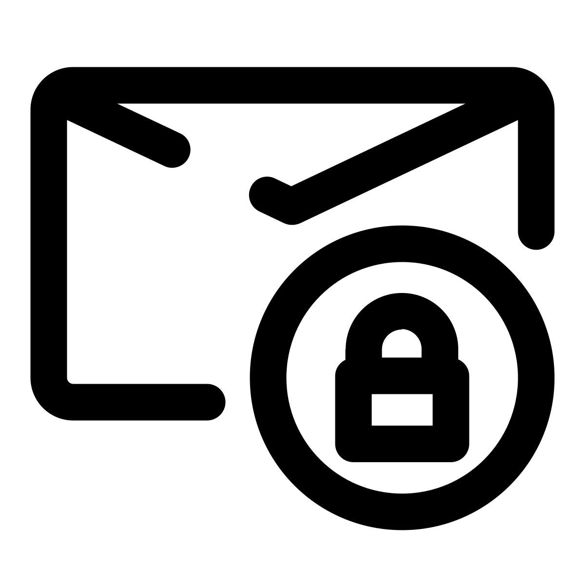 message lock icon