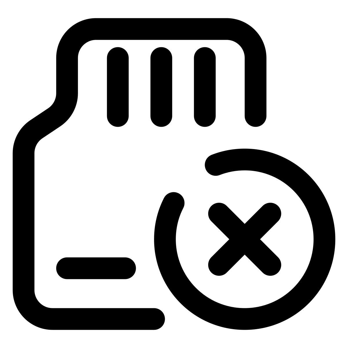 pas de carte mémoire icon