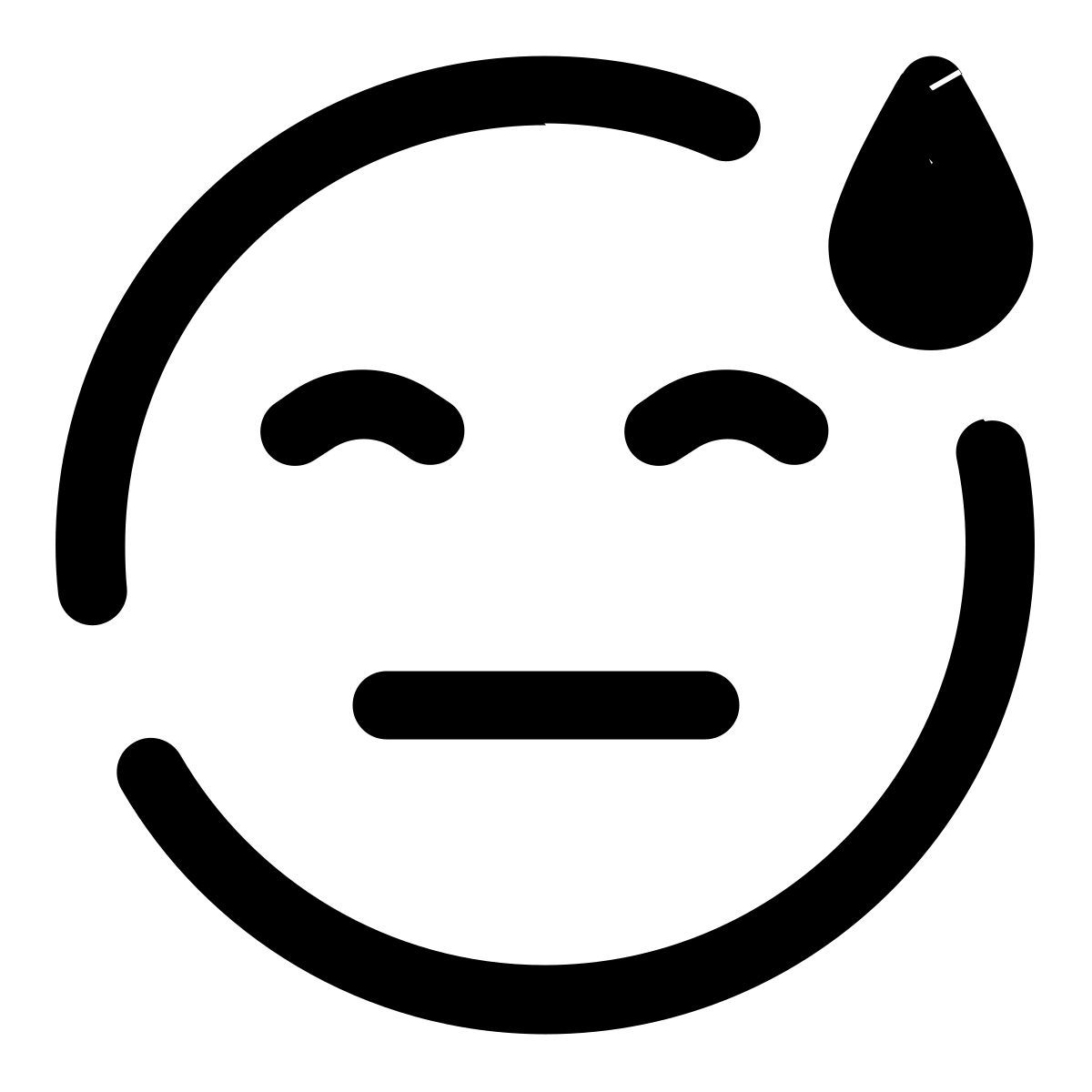 overwhelmed sweat icon