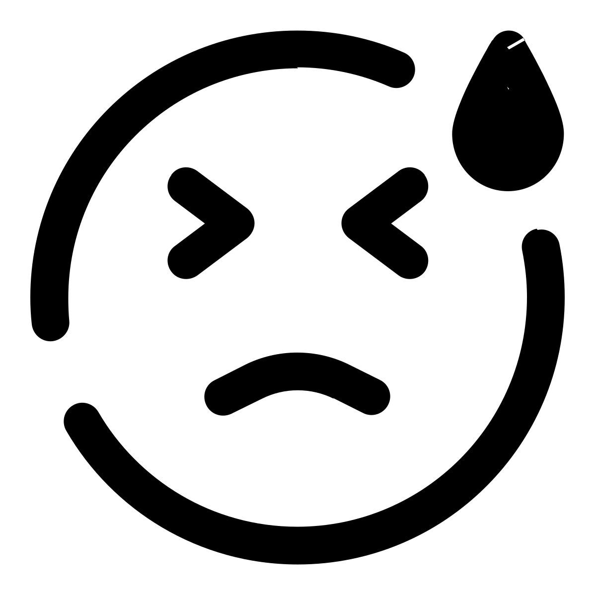 sudore spaventato icon