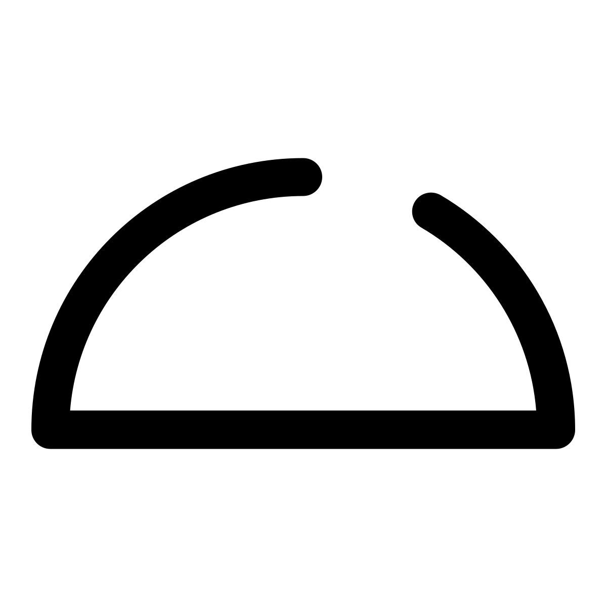 semicircle icon