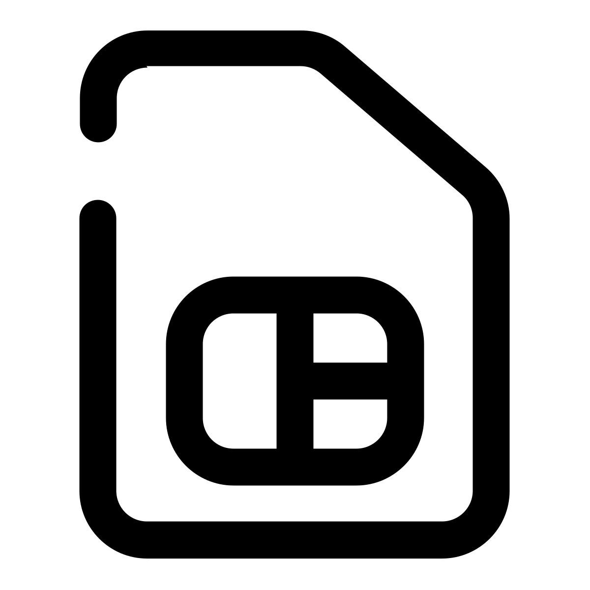 cartão sim icon