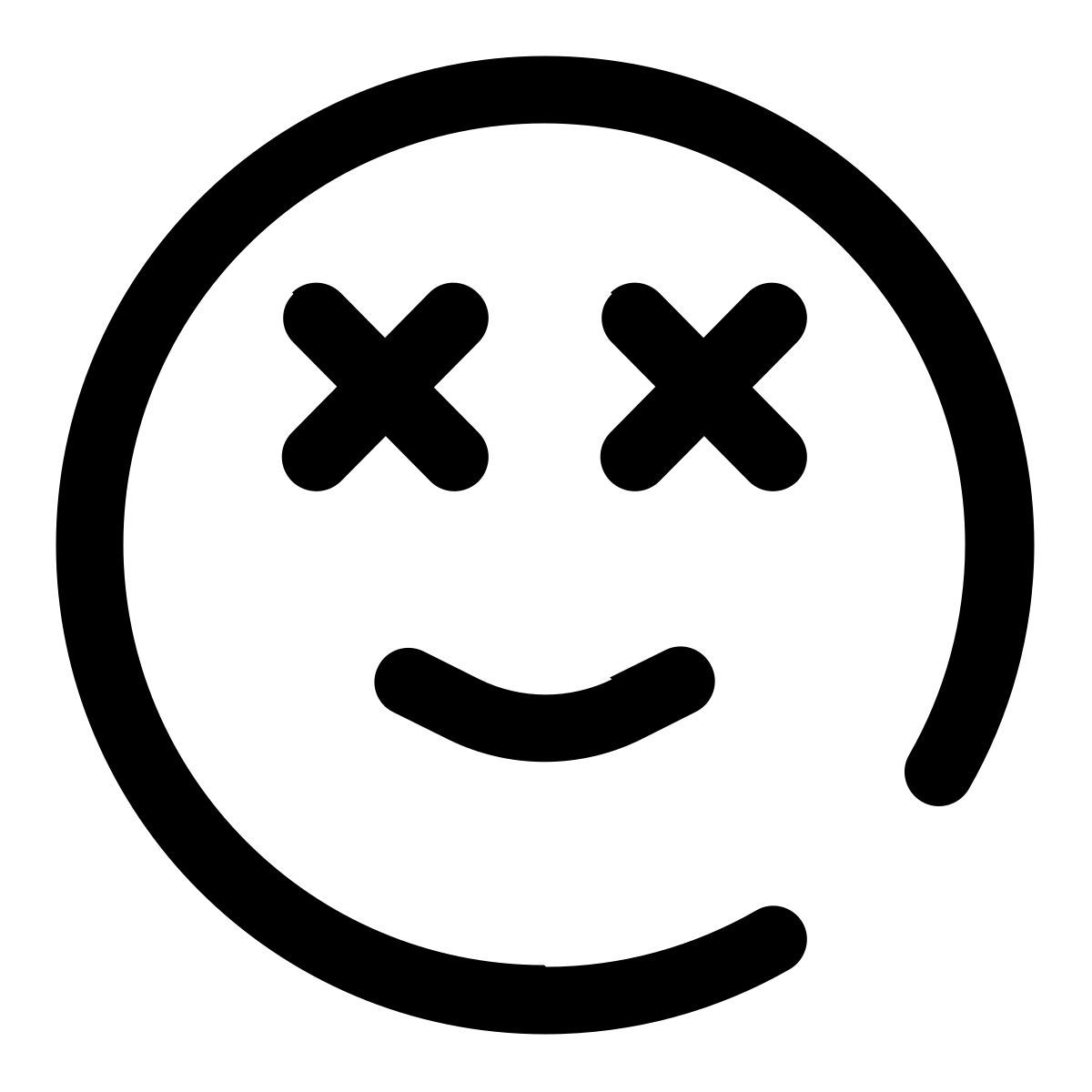 smile dizzy icon