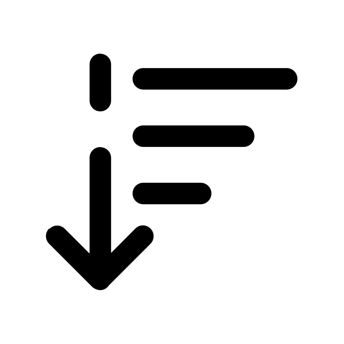 sort descending icon