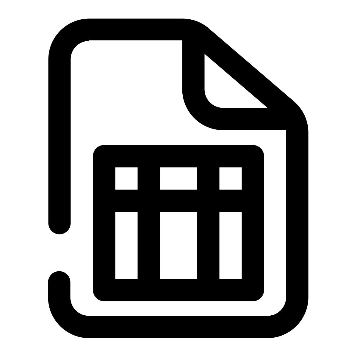 스프레드시트 파일 icon