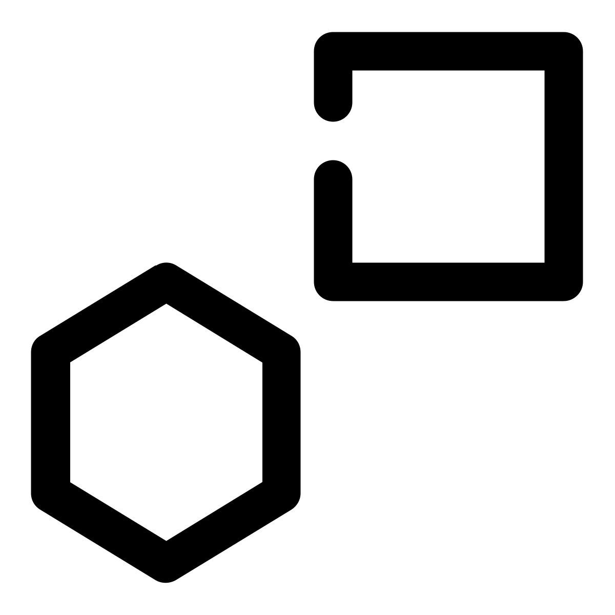 square and polygon icon