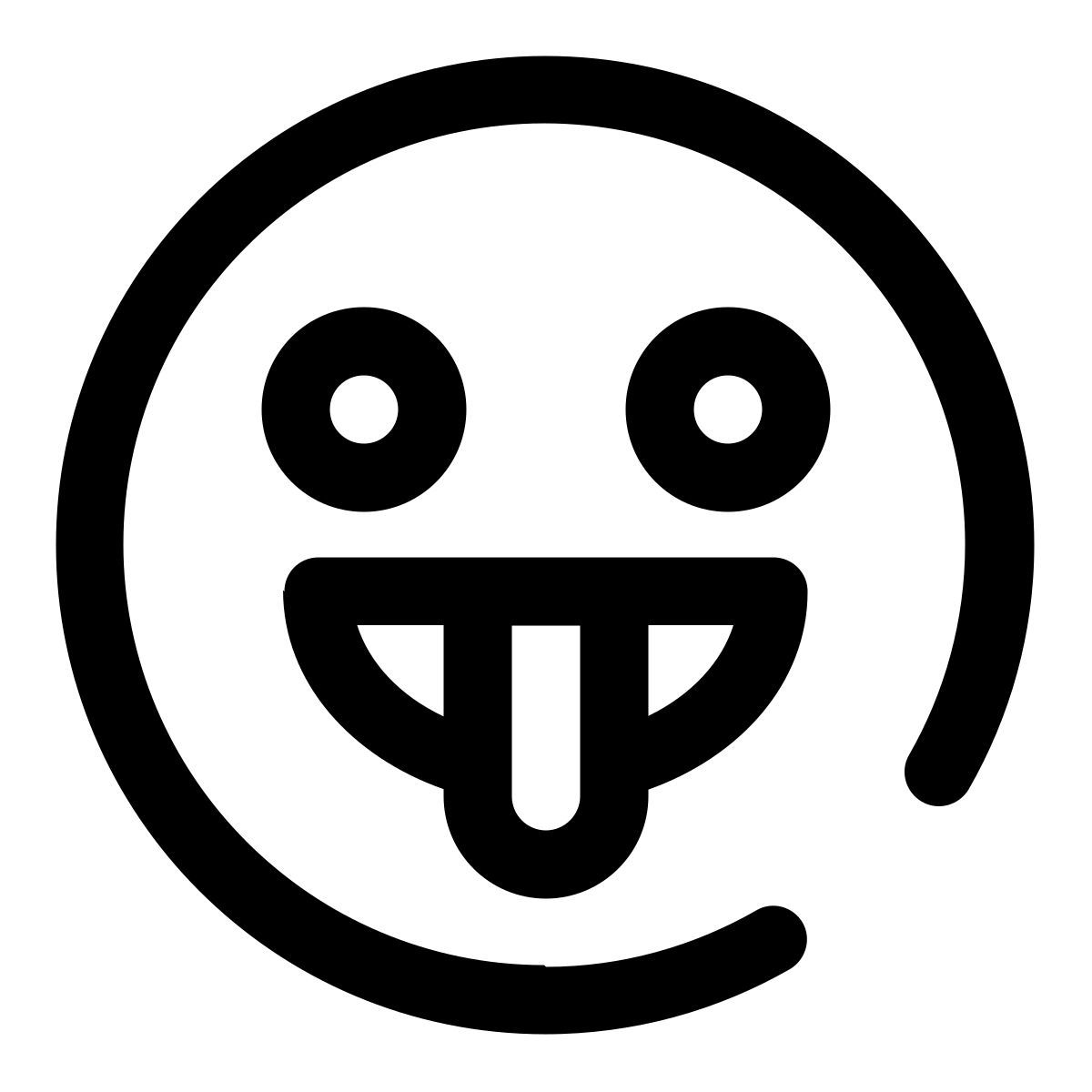 stuck out tounge icon