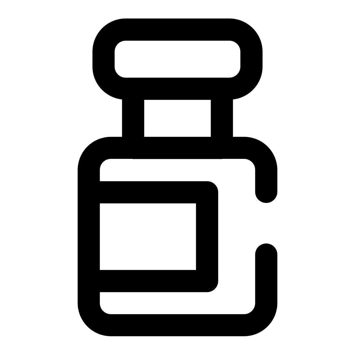 syringe bottle icon