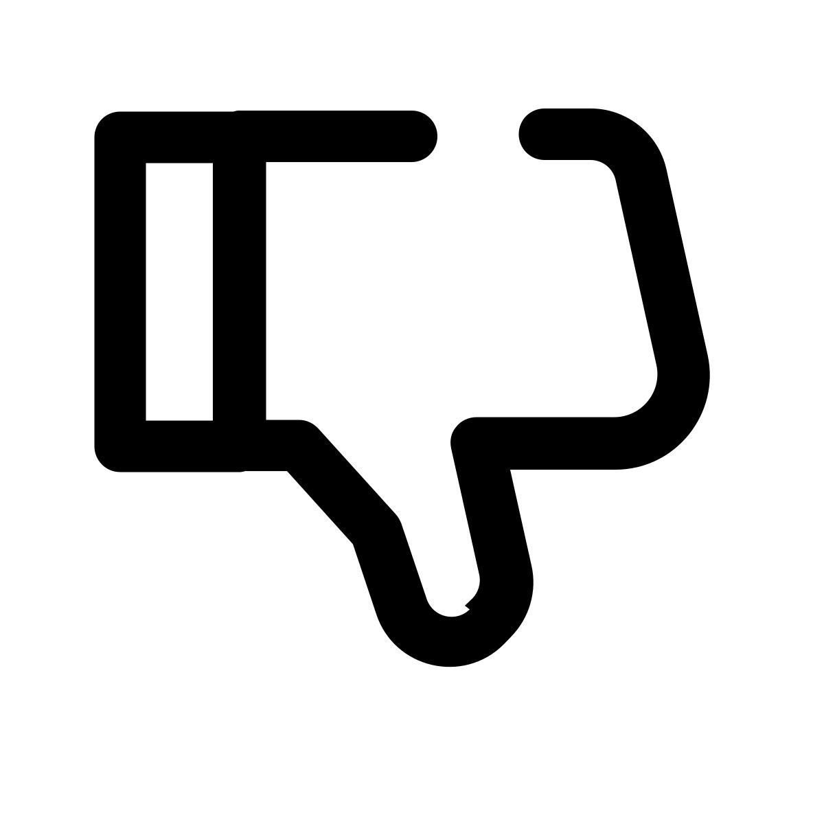 thumb down icon