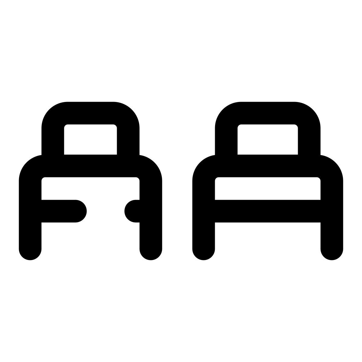 twin bed icon
