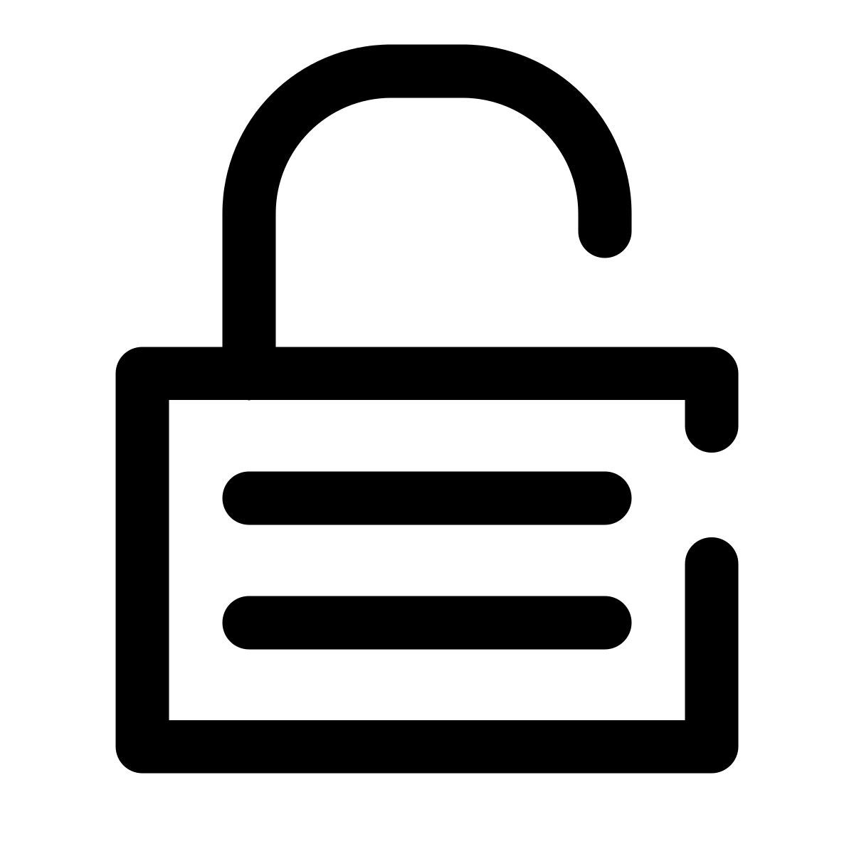 unlock icon