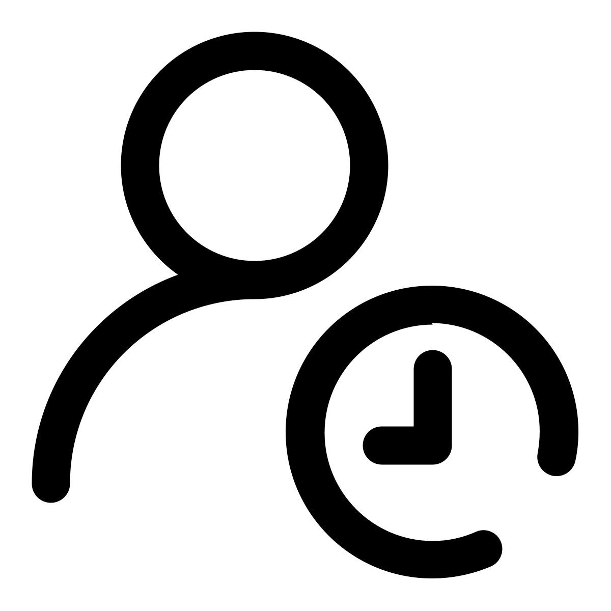 user clock icon