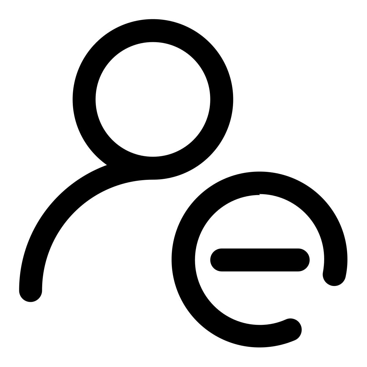 user minus icon