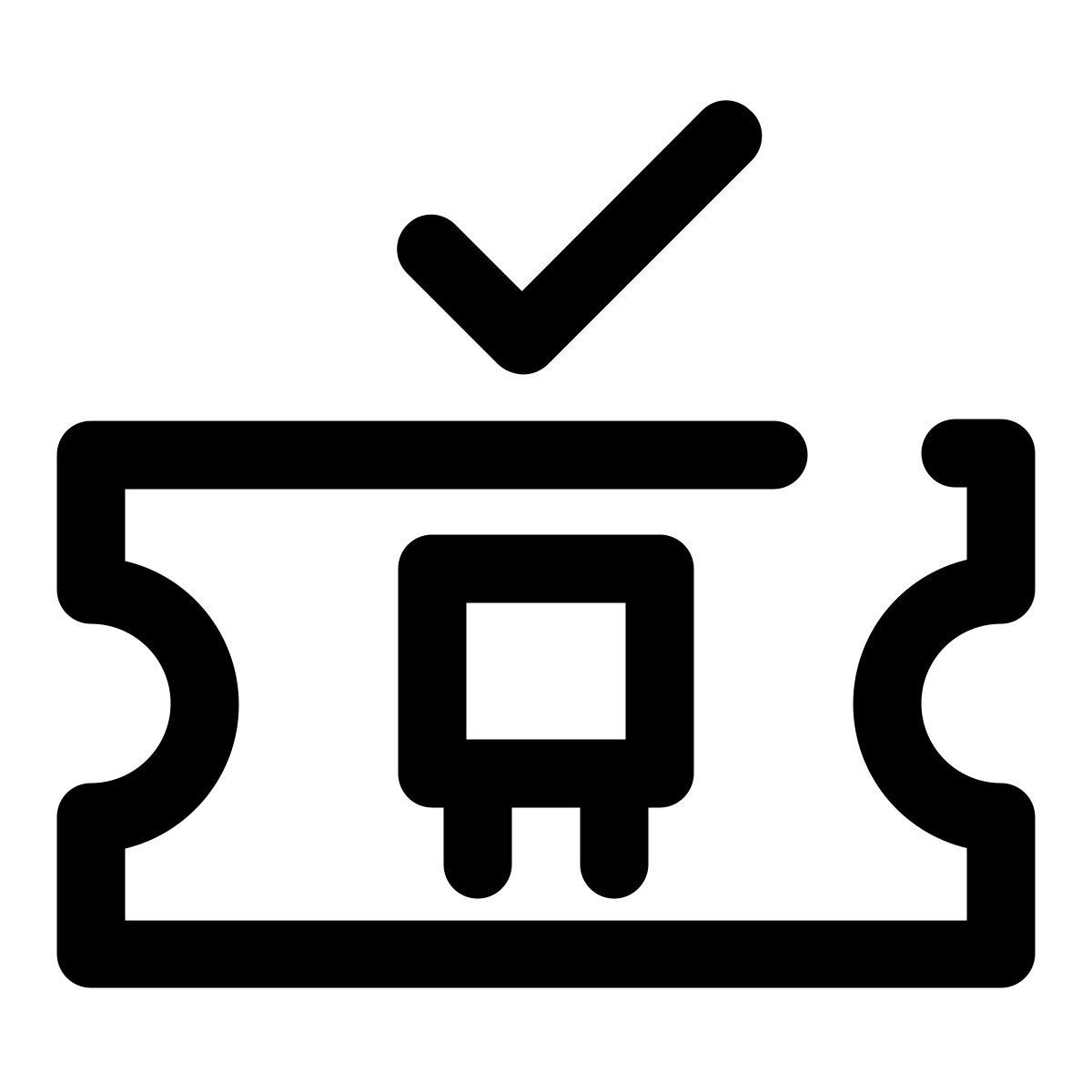 已验证的巴士票 icon