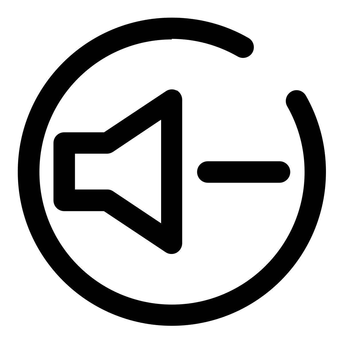 volume down button icon