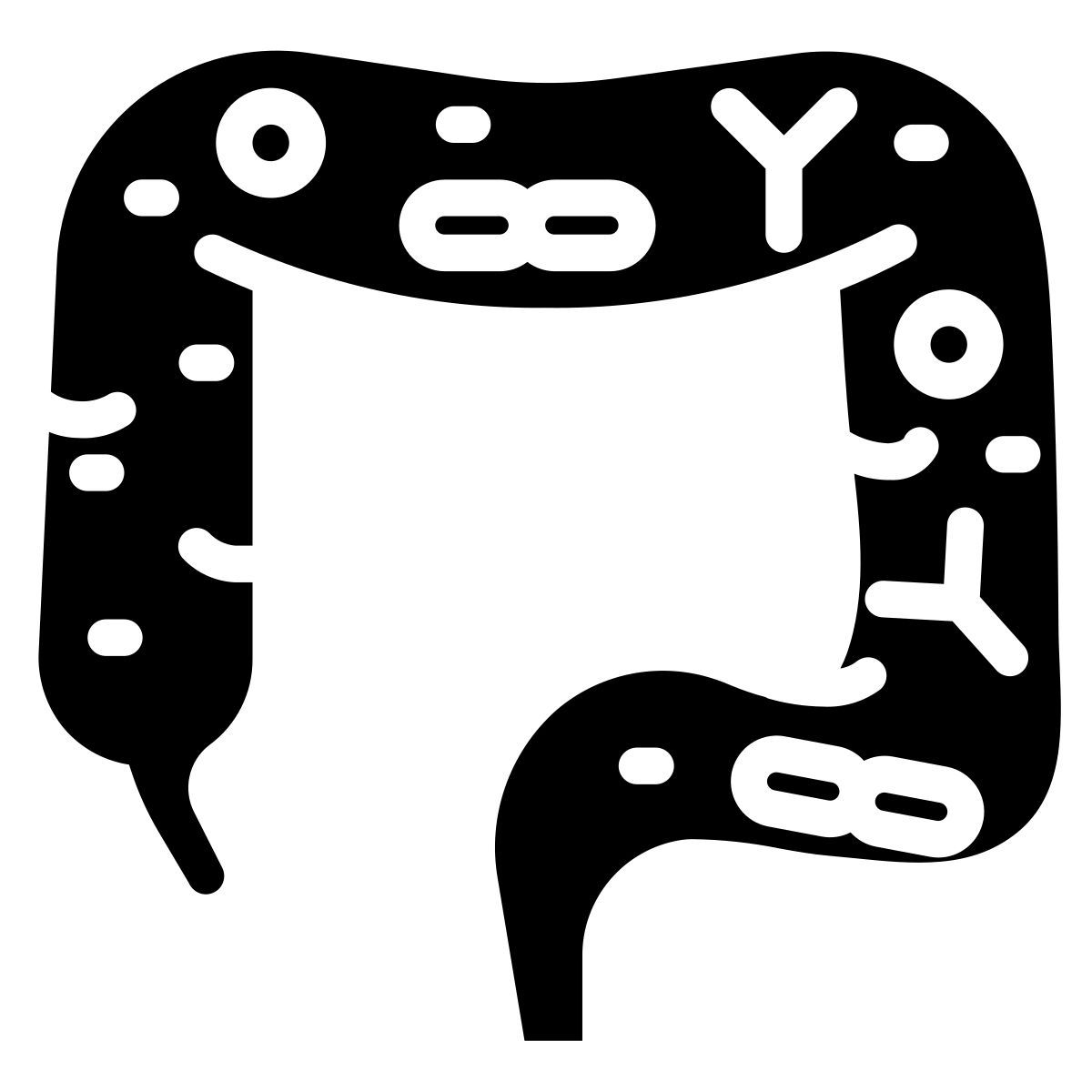 microbiota intestinal icon