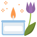 external aromatic-candle-beauty-and-spa-ddara-flat-ddara icon