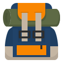 external backpack-camping-and-trekking-ddara-flat-ddara icon