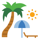 external beach-summer-ddara-flat-ddara icon