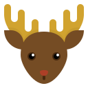 external reindeer-christmas-ddara-flat-ddara icon