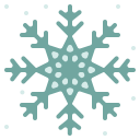 external snowflake-christmas-ddara-flat-ddara icon