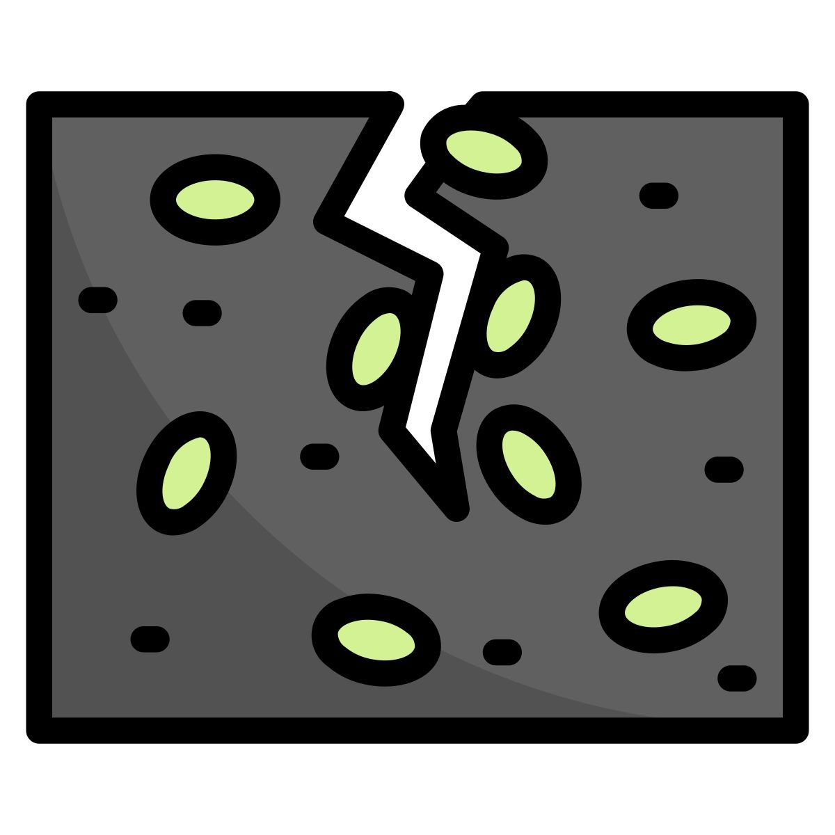 cracked concrete icon