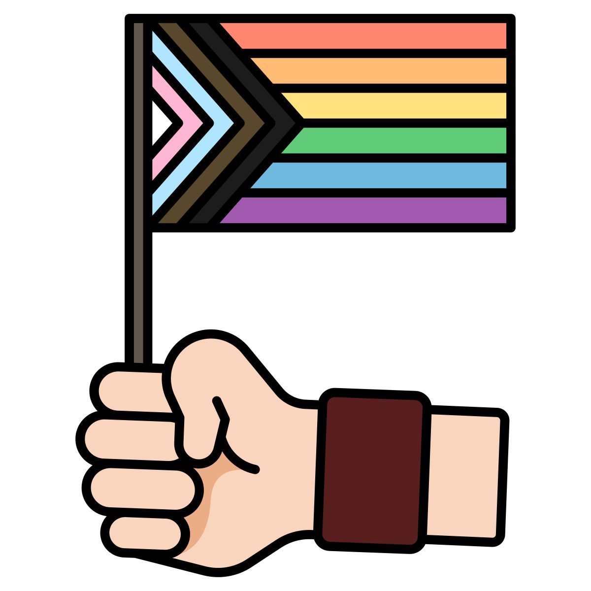 rainbow flag icon
