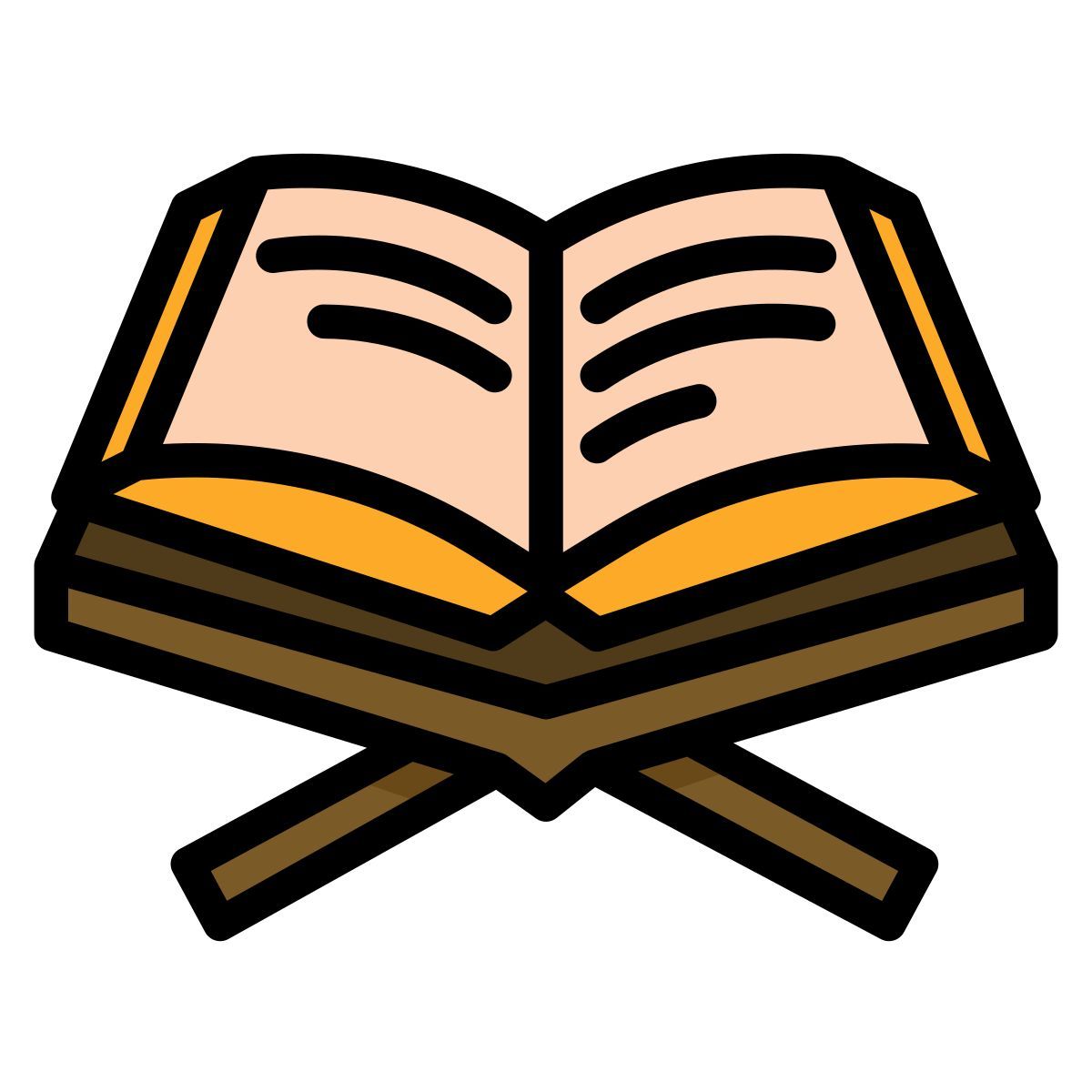 bible quran book islam holy book icon