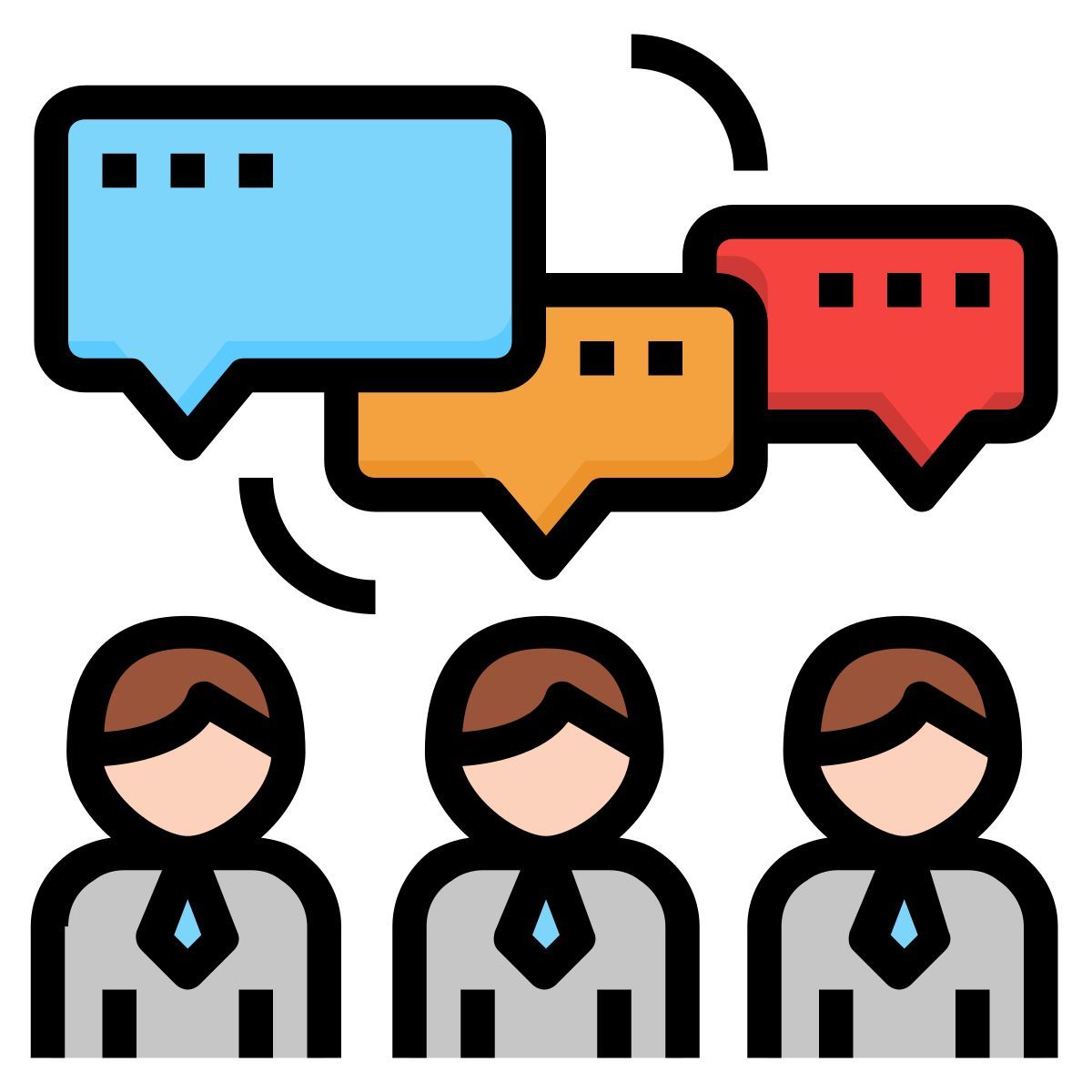 brainstorm discussion teamwork business icon