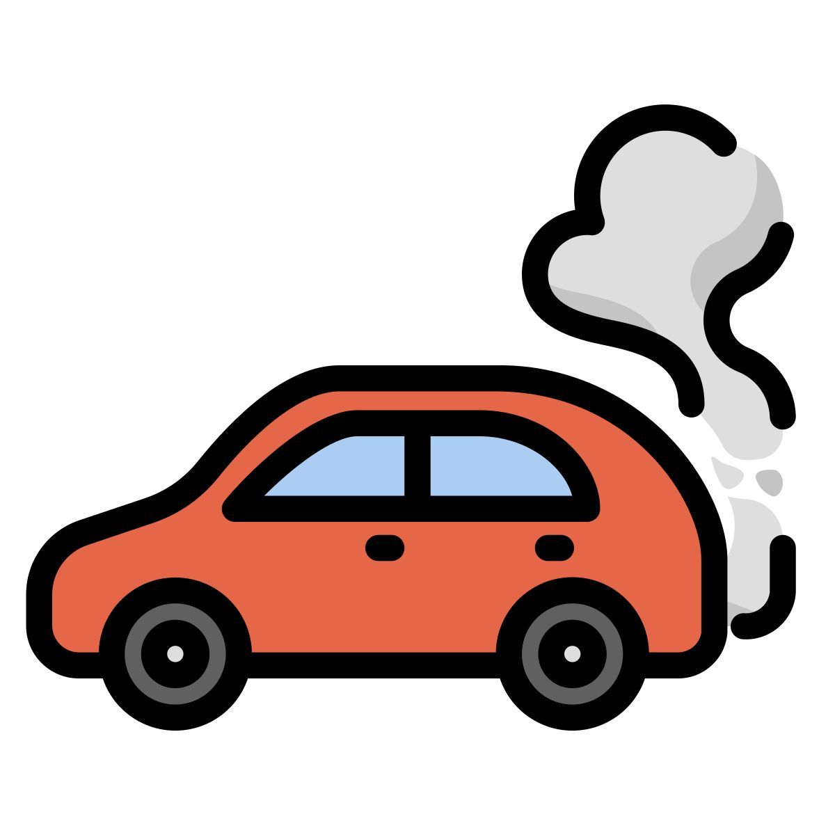 car pollution icon