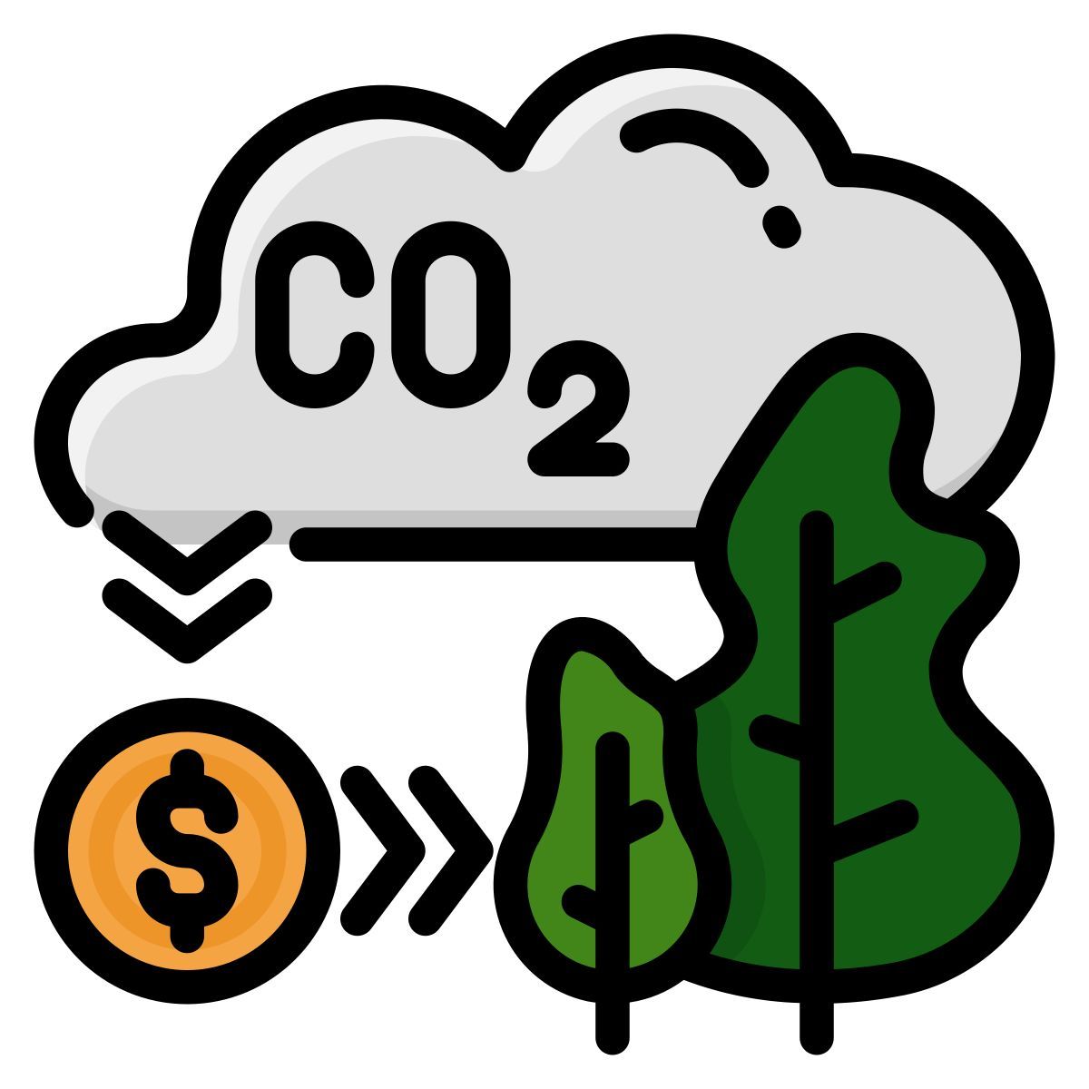 compensação de carbono icon