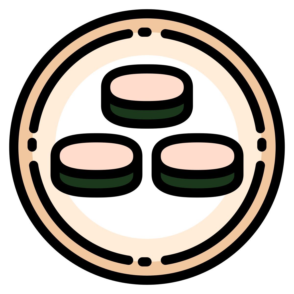 seaweed roll icon