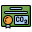 carbon permit icon