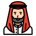 external Muslim-arabic-man-islam-man-arab-beard-avatar-islam-ddara-lineal-color-ddara icon