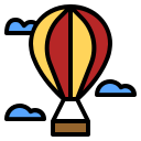 external air-balloon-music-fest-ddara-lineal-color-ddara icon