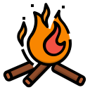 external bonfire-camping-and-trekking-ddara-lineal-color-ddara icon