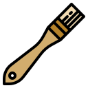 external brushes-bread-ddara-lineal-color-ddara icon