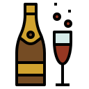 external champagne-christmas-ddara-lineal-color-ddara icon