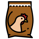 external chicken-rice-garden-and-farm-ddara-lineal-color-ddara icon