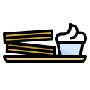 external churros-desserts-ddara-lineal-color-ddara icon