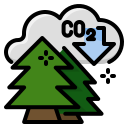 external decarbonisation-carbon-dioxide-ddara-lineal-color-ddara-2 icon