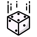 external dice-gaming-gambling-ddara-lineal-color-ddara icon