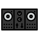 external dj-controller-music-fest-ddara-lineal-color-ddara icon