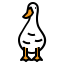 external duck-garden-and-farm-ddara-lineal-color-ddara icon