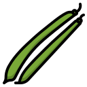 external green-beans-vegetables-ddara-lineal-color-ddara icon
