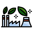 external green-industry-carbon-dioxide-ddara-lineal-color-ddara icon