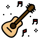 external guitar-music-fest-ddara-lineal-color-ddara icon